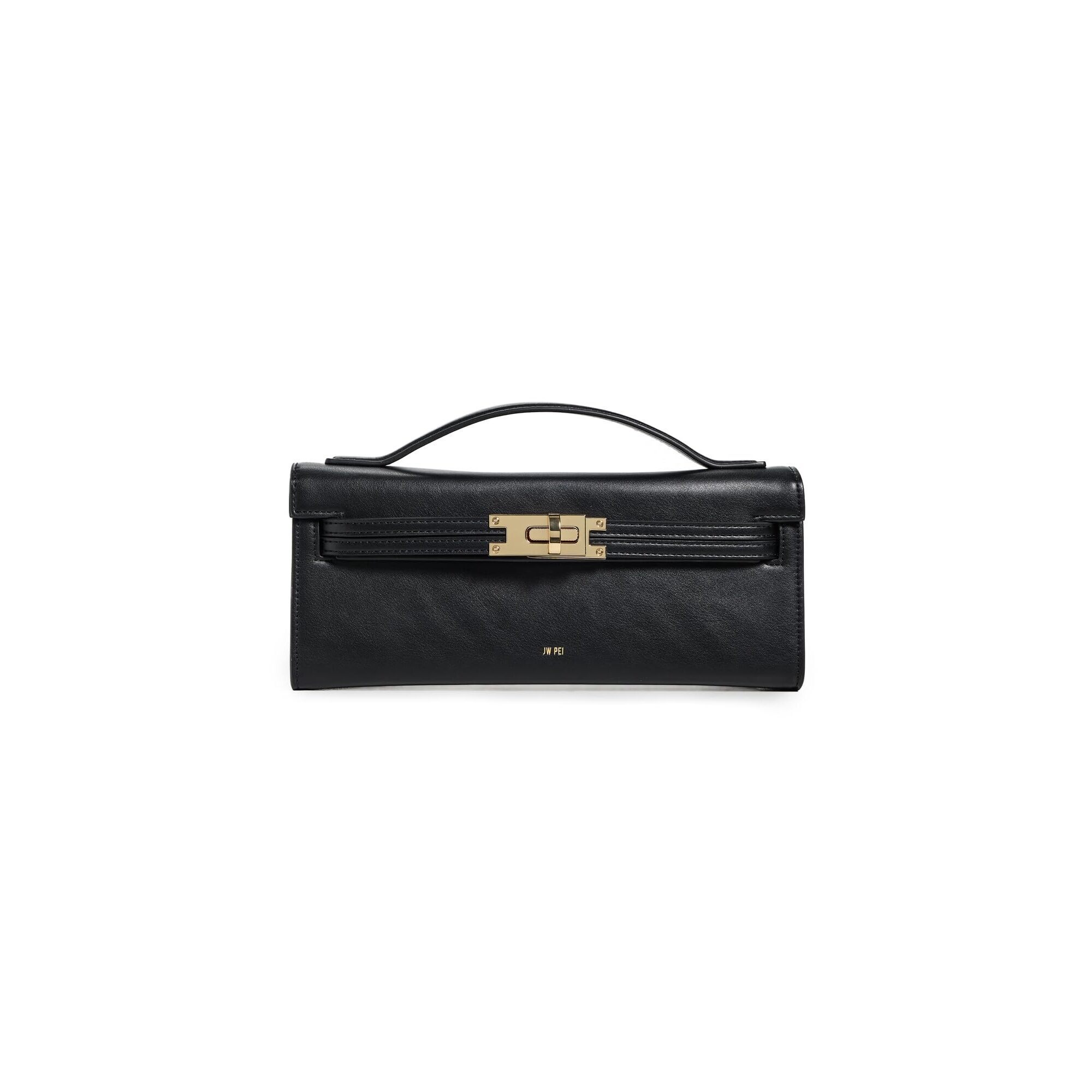 4055 Bria Structured Top Handle Bag, Black, One Size